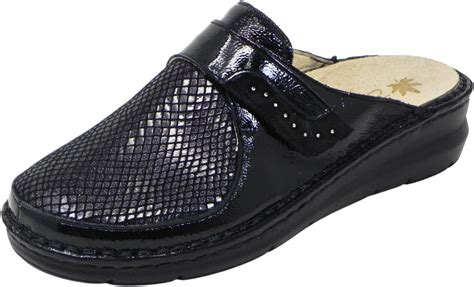 Susimoda Ciabatta Donna Comfort in pelle nero plantare .